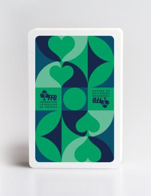 CARTES A JOUER MODÈLE COLLECTOR BLEU - DESIGN FRANÇAIS