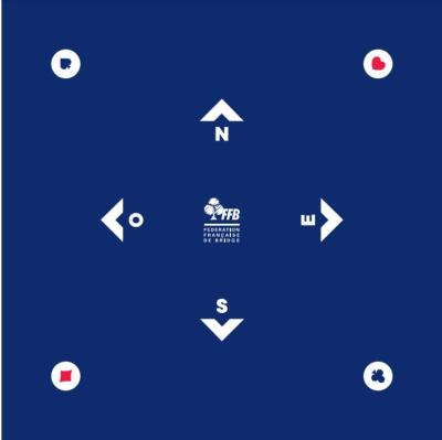 TAPIS SCOLAIRE 60x60 SUEDINE BLEUE