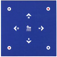 5 TAPIS SCOLAIRE 60x60 NEOPRENE BLEU