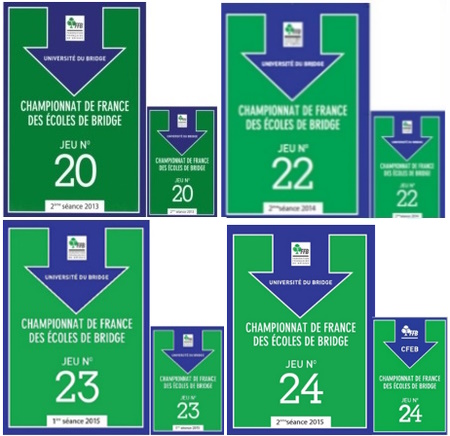 PACK DE 4 JEUX FLECHES DU CFEB - Niveau initiation 