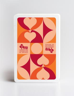 CARTON DE 100 JEUX DE CARTES MODÈLE COLLECTOR ORANGES - DESIGN FRANÇAIS