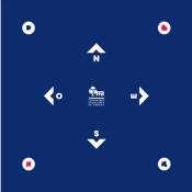 TAPIS SCOLAIRE 60x60 NEOPRENE BLEU