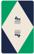 CARTES A JOUER MODÈLE COMPETITIONS BLEUES - DESIGN FRANÇAIS