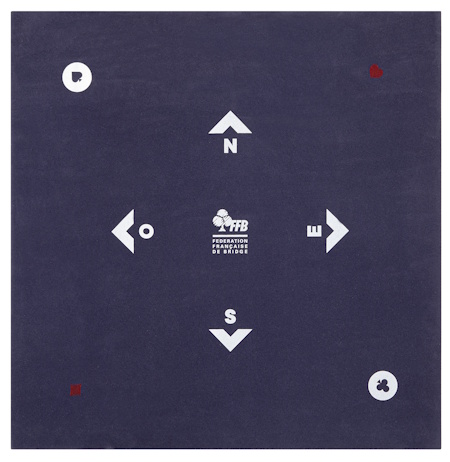 5 TAPIS SCOLAIRE 60x60 SUEDINE BLEUE