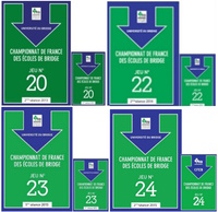 PACK DE 4 JEUX FLECHES DU CFEB - Niveau initiation 