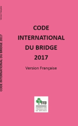 CODE INTERNATIONAL DU BRIDGE 2017