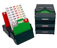LOT DE 4 BOITES A ENCHERES  VERTE