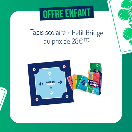 TAPIS SCOLAIRE ET LE JEU PETIT BRIDGE